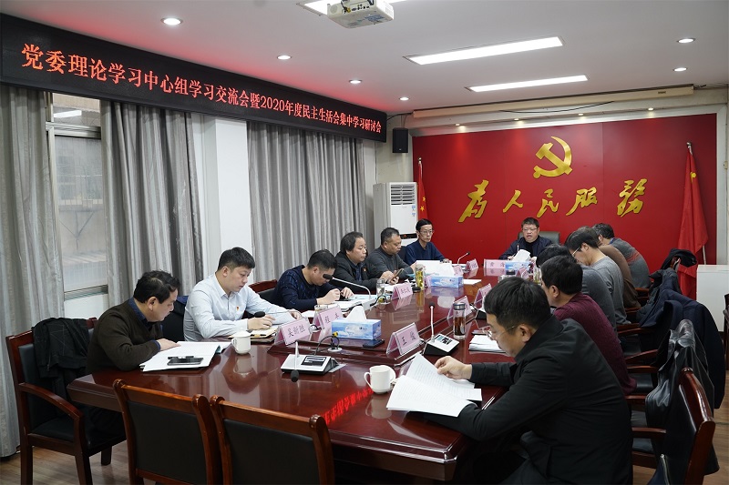 市城投集团公司召开党委理论中心组学习交流会暨2020年度民主生活会会前集中学习研讨会