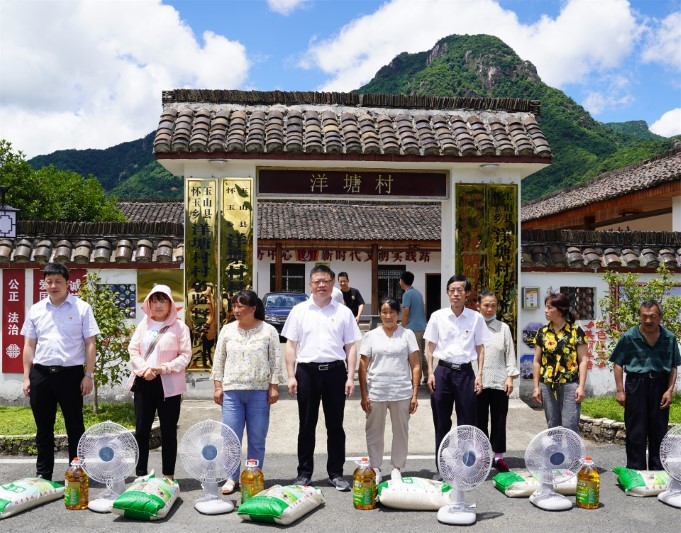 黄海实地调研洋塘村乡村振兴工作